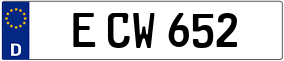 Trailer License Plate